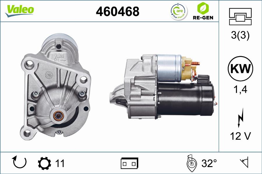 Valeo 460468 - Motorino d'avviamento autozon.pro