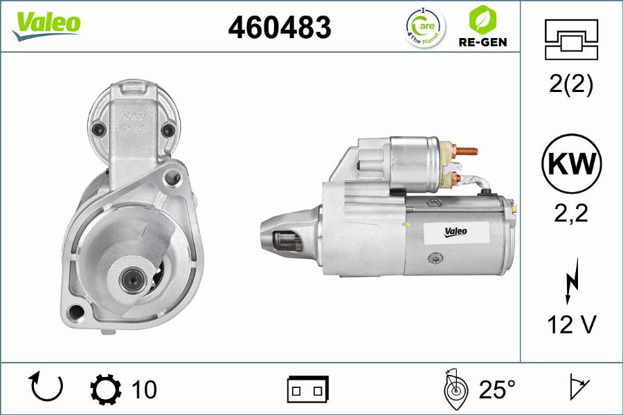 Valeo 460483 - Motorino d'avviamento autozon.pro