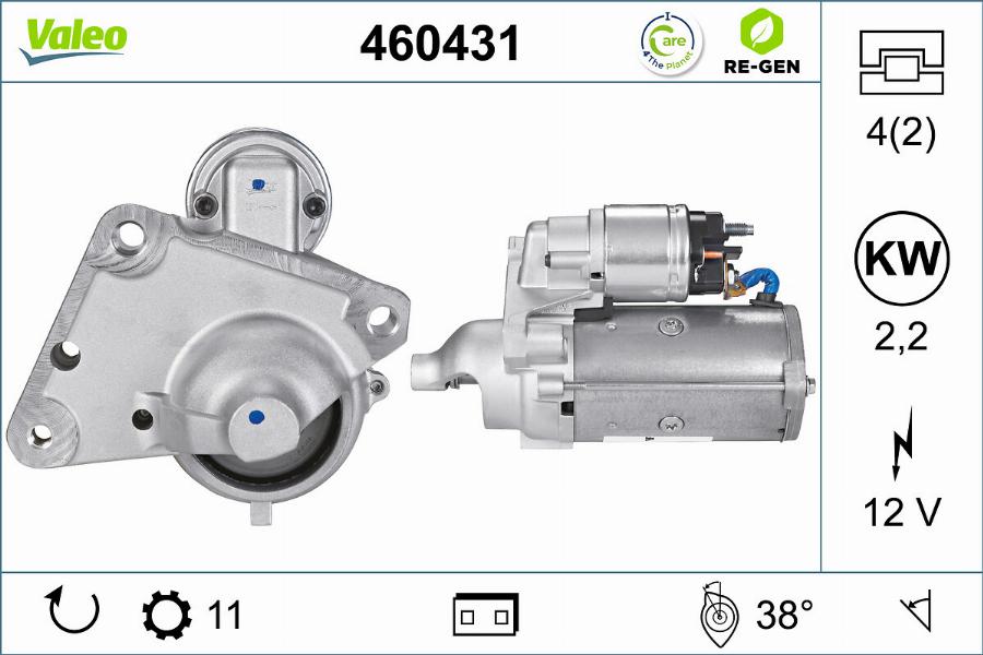 Valeo 460431 - Motorino d'avviamento autozon.pro