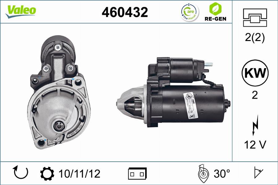 Valeo 460432 - Motorino d'avviamento autozon.pro