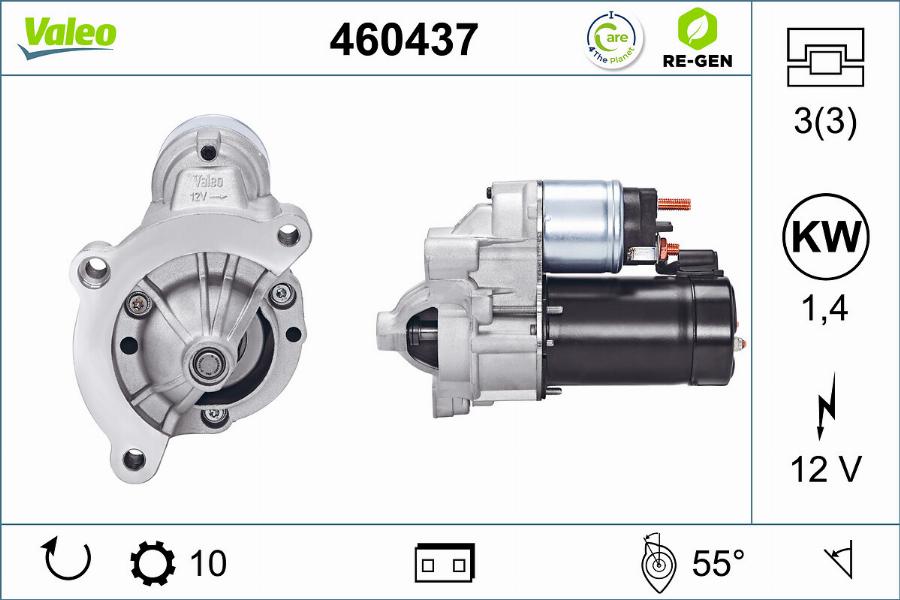 Valeo 460437 - Motorino d'avviamento autozon.pro