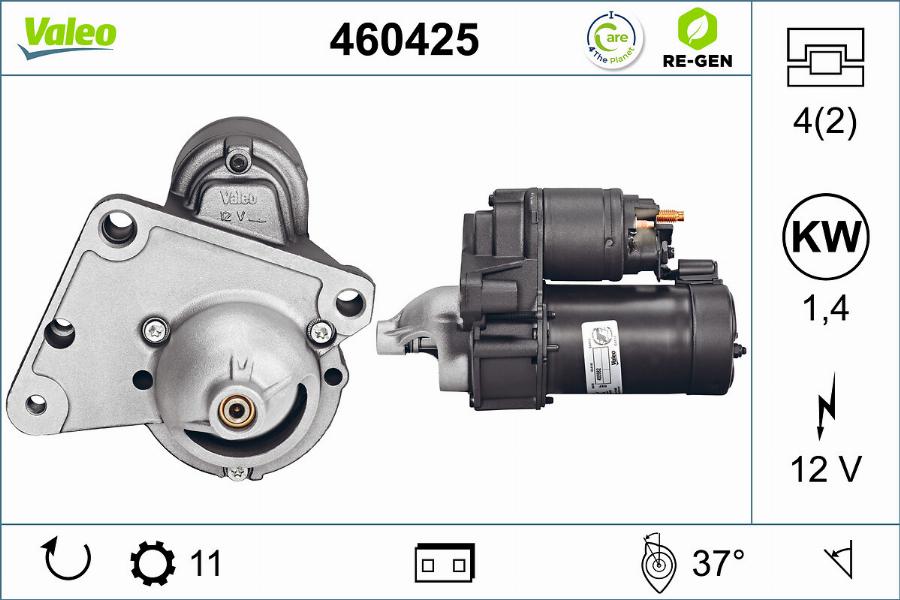 Valeo 460425 - Motorino d'avviamento autozon.pro