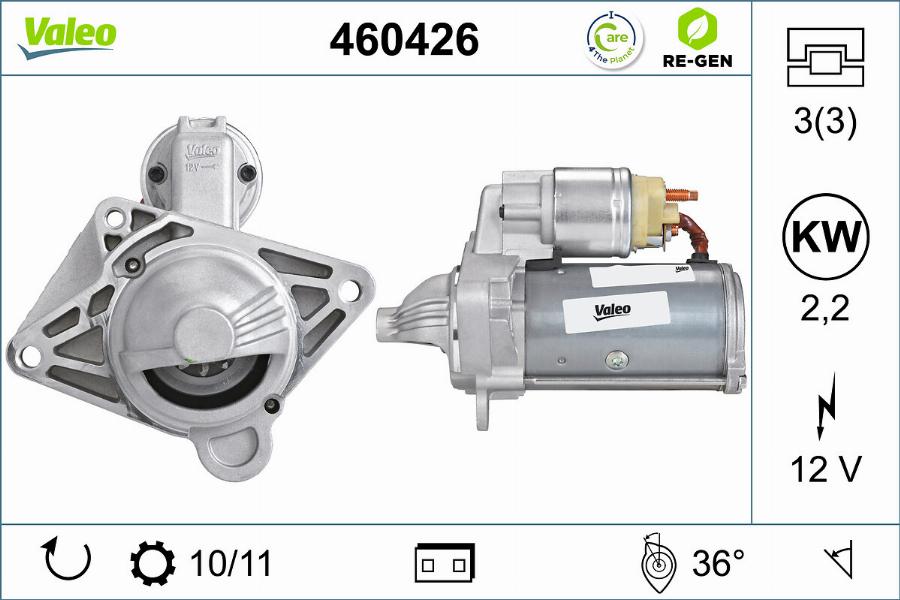 Valeo 460426 - Motorino d'avviamento autozon.pro