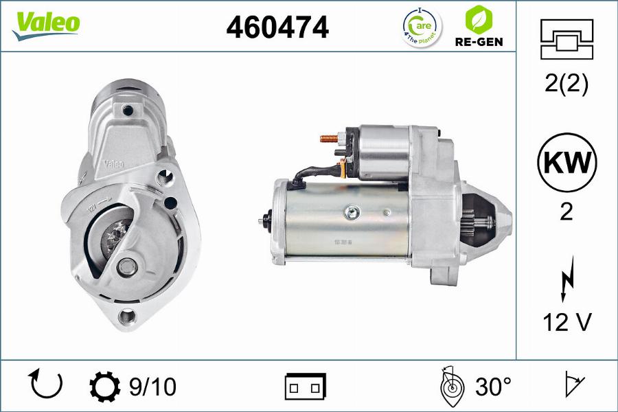 Valeo 460474 - Motorino d'avviamento autozon.pro