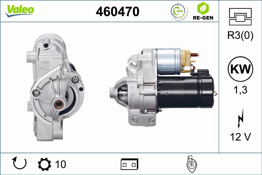 Valeo 460470 - Motorino d'avviamento autozon.pro