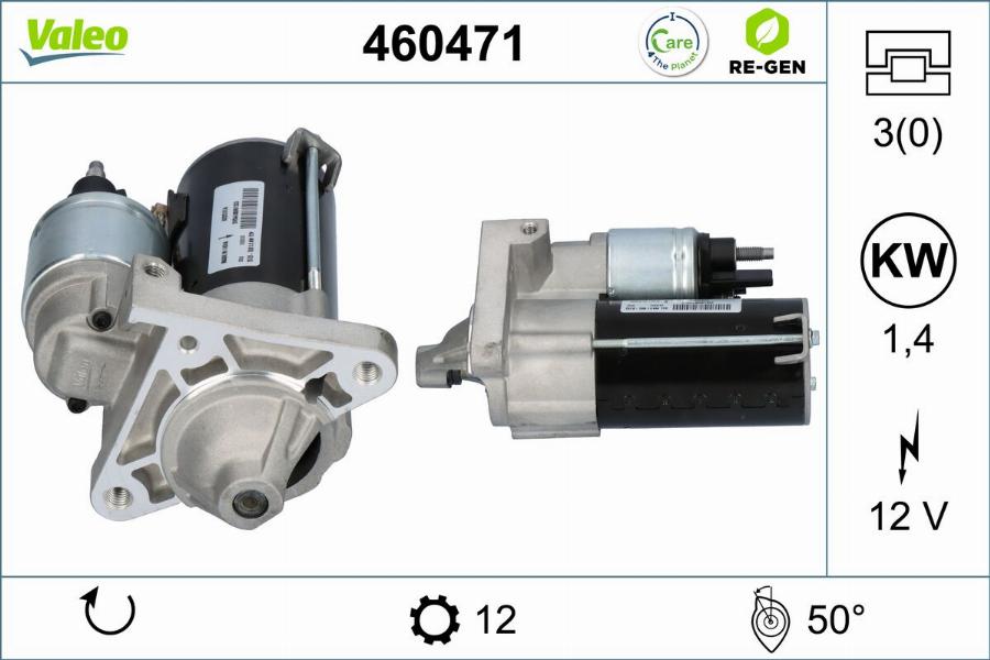 Valeo 460471 - Motorino d'avviamento autozon.pro