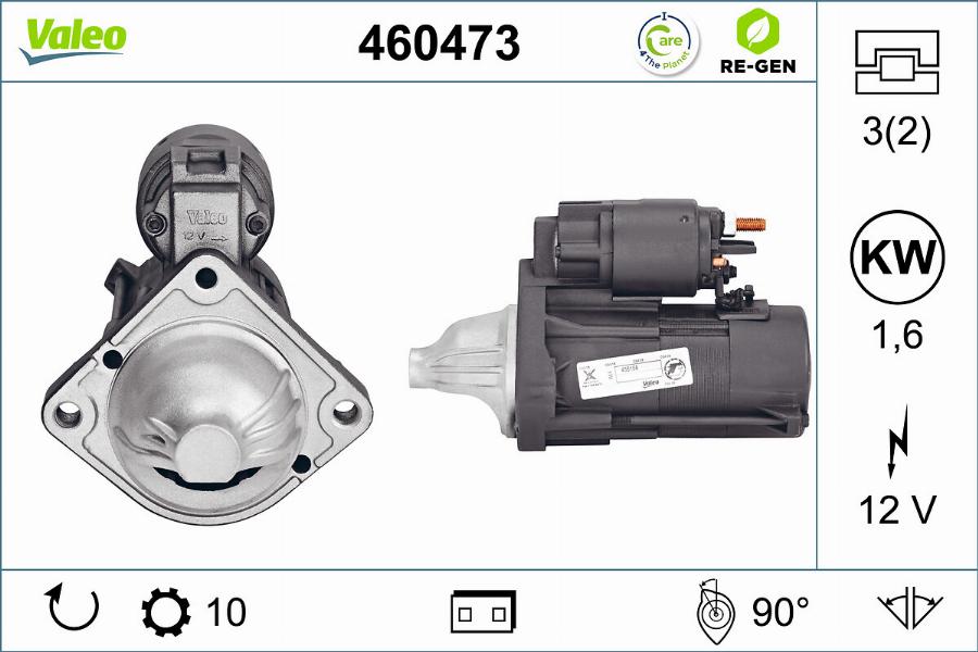 Valeo 460473 - Motorino d'avviamento autozon.pro