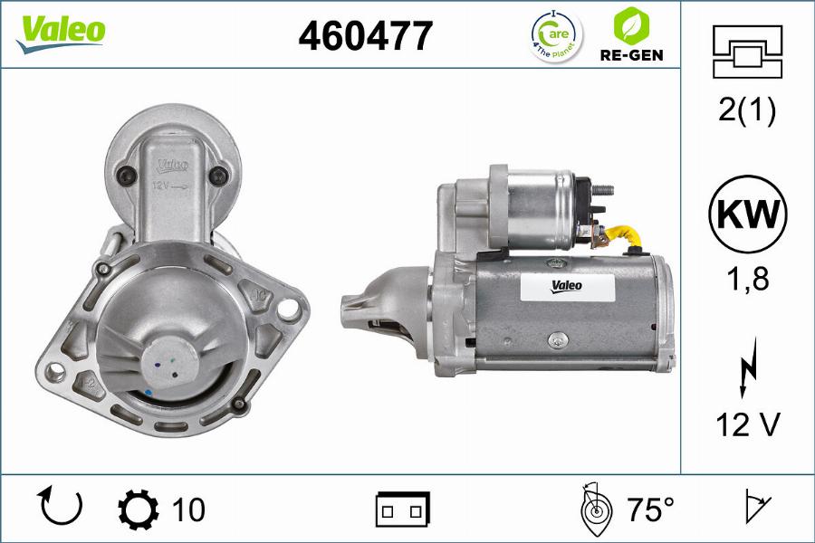 Valeo 460477 - Motorino d'avviamento autozon.pro