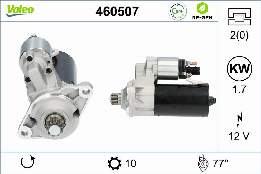 Valeo 460507 - Motorino d'avviamento autozon.pro