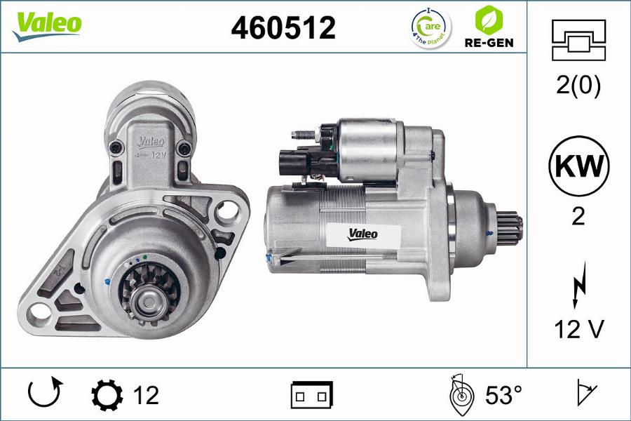 Valeo 460512 - Motorino d'avviamento autozon.pro