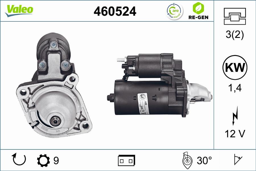 Valeo 460524 - Motorino d'avviamento autozon.pro