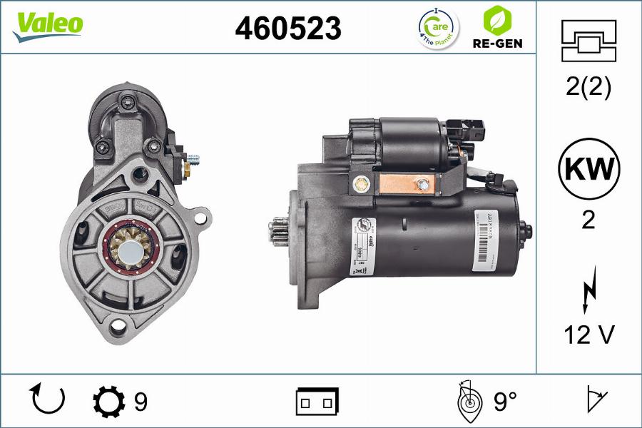 Valeo 460523 - Motorino d'avviamento autozon.pro