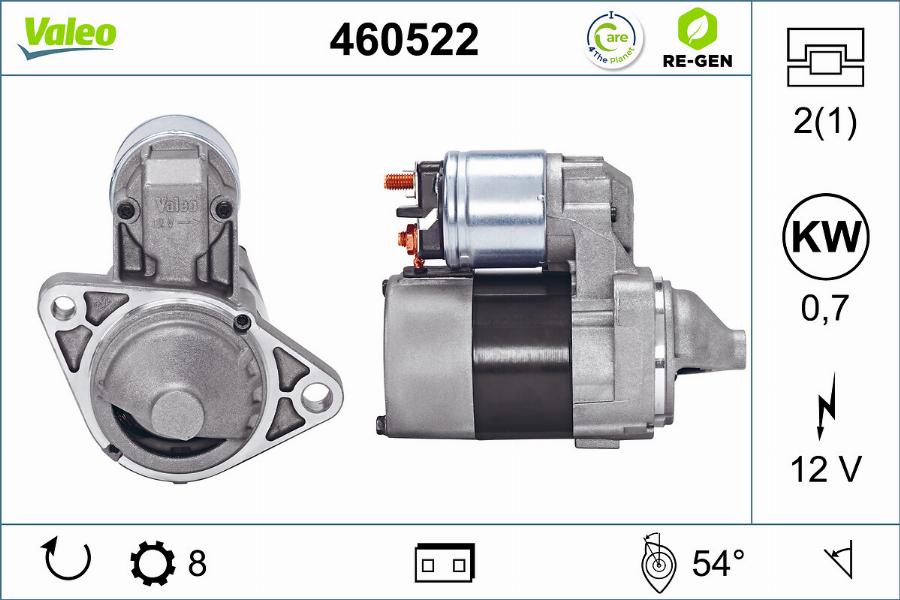 Valeo 460522 - Motorino d'avviamento autozon.pro