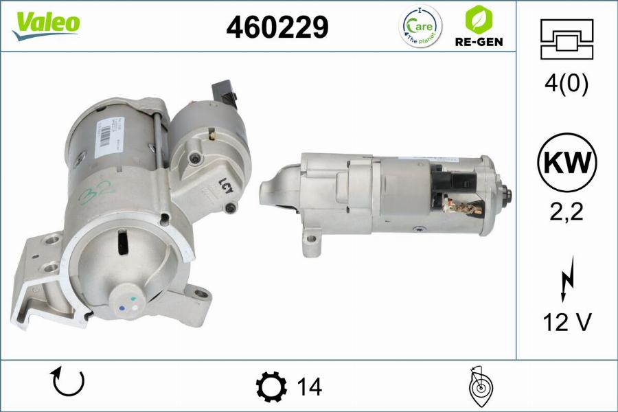 Valeo 460229 - Motorino d'avviamento autozon.pro