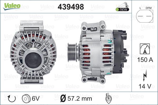 Valeo 439498 - Alternatore autozon.pro