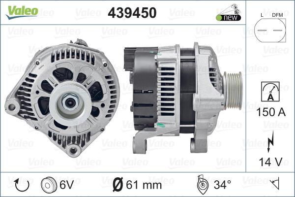 Valeo 439450 - Alternatore autozon.pro