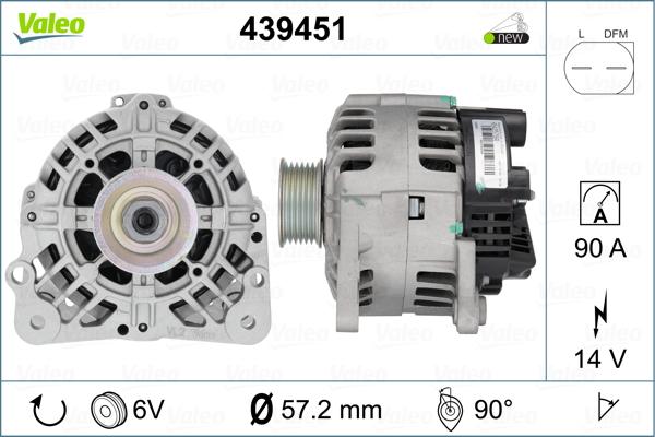 Valeo 439451 - Alternatore autozon.pro