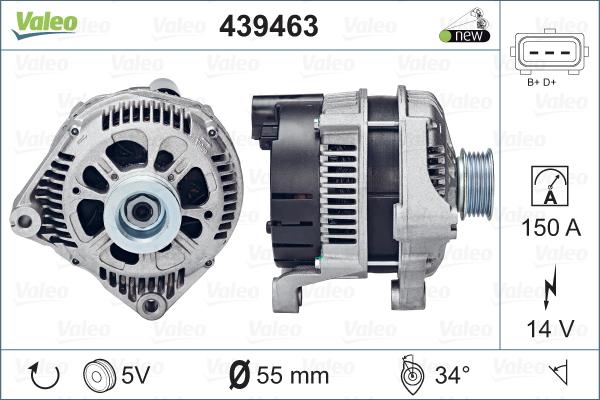 Valeo 439463 - Alternatore autozon.pro