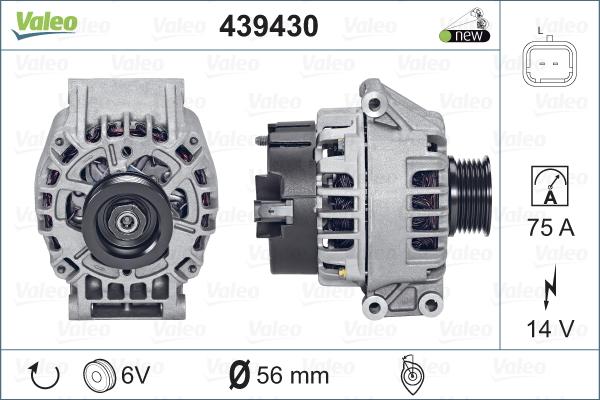 Valeo 439430 - Alternatore autozon.pro