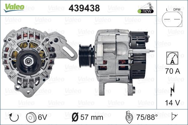 Valeo 439438 - Alternatore autozon.pro