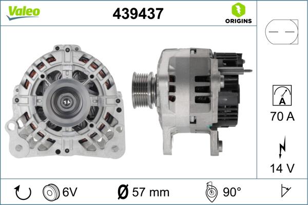 Valeo 439437 - Alternatore autozon.pro