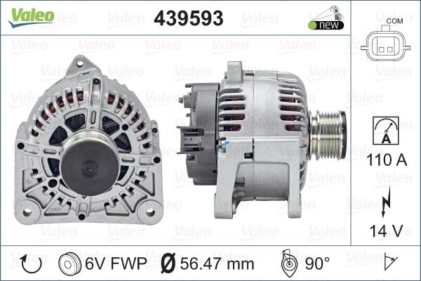 Valeo 439593 - Alternatore autozon.pro