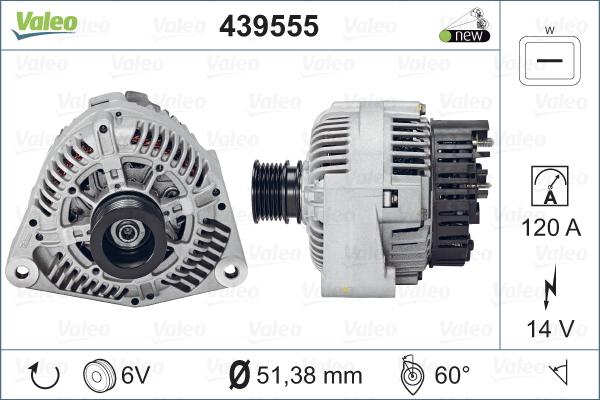 Valeo 439555 - Alternatore autozon.pro