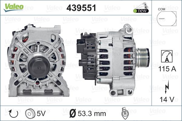 Valeo 439551 - Alternatore autozon.pro