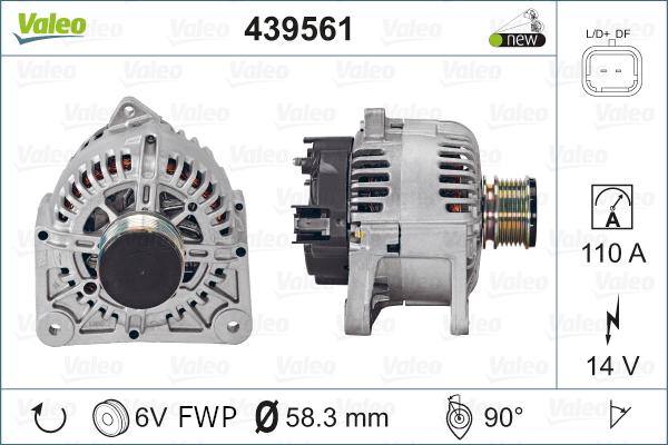 Valeo 439561 - Alternatore autozon.pro