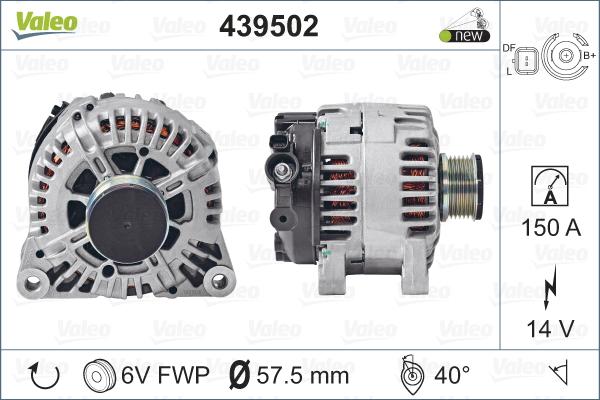 Valeo 439502 - Alternatore autozon.pro