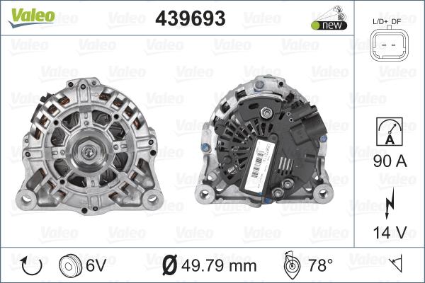 Valeo 439693 - Alternatore autozon.pro