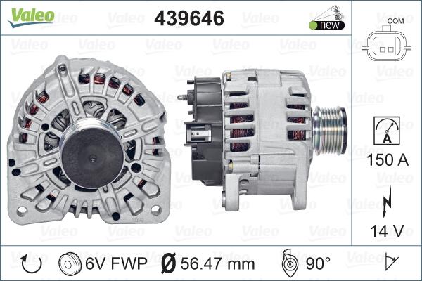 Valeo 439646 - Alternatore autozon.pro