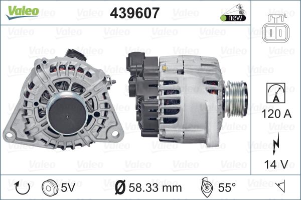 Valeo 439 607 - Alternatore autozon.pro