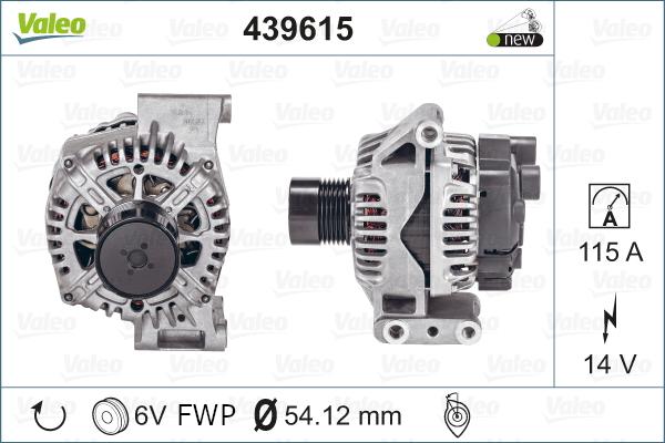 Valeo 439615 - Alternatore autozon.pro