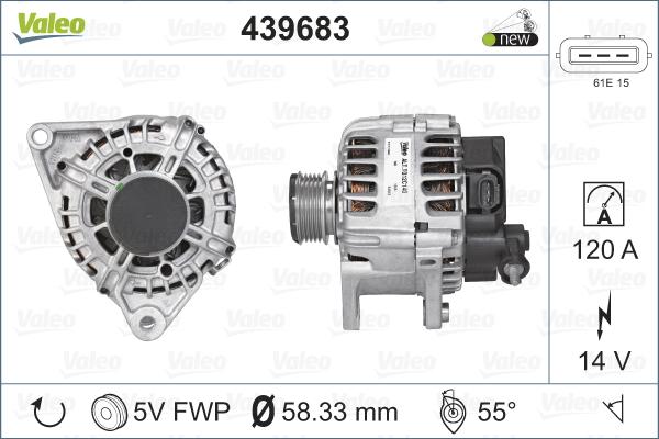 Valeo 439683 - Alternatore autozon.pro