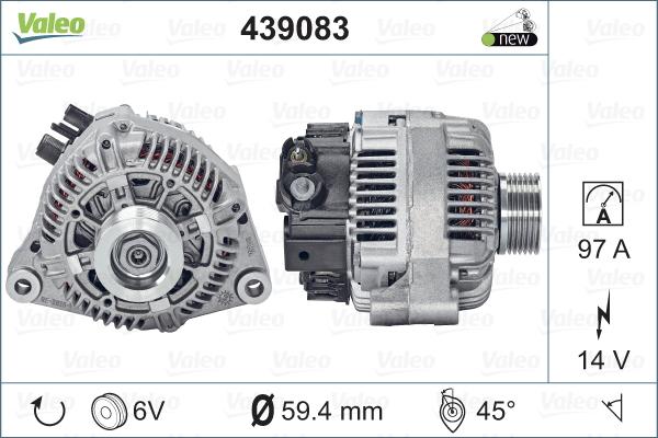 Valeo 439083 - Alternatore autozon.pro