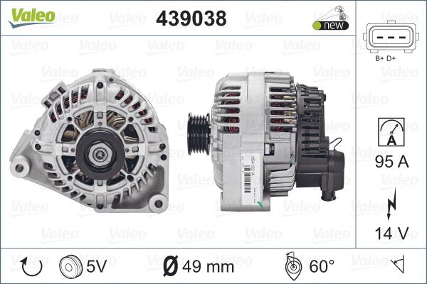 Valeo 439038 - Alternatore autozon.pro