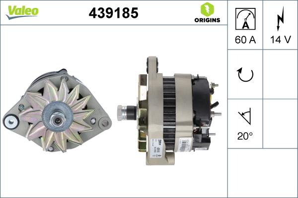 Valeo 439185 - Alternatore autozon.pro