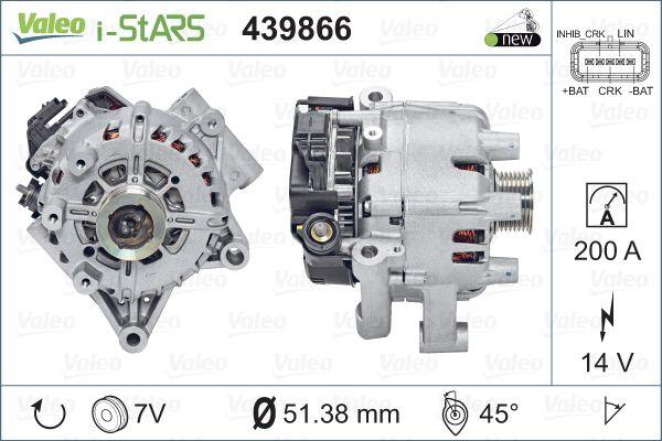 Valeo 439866 - Alternatore motorino d'avviamento autozon.pro