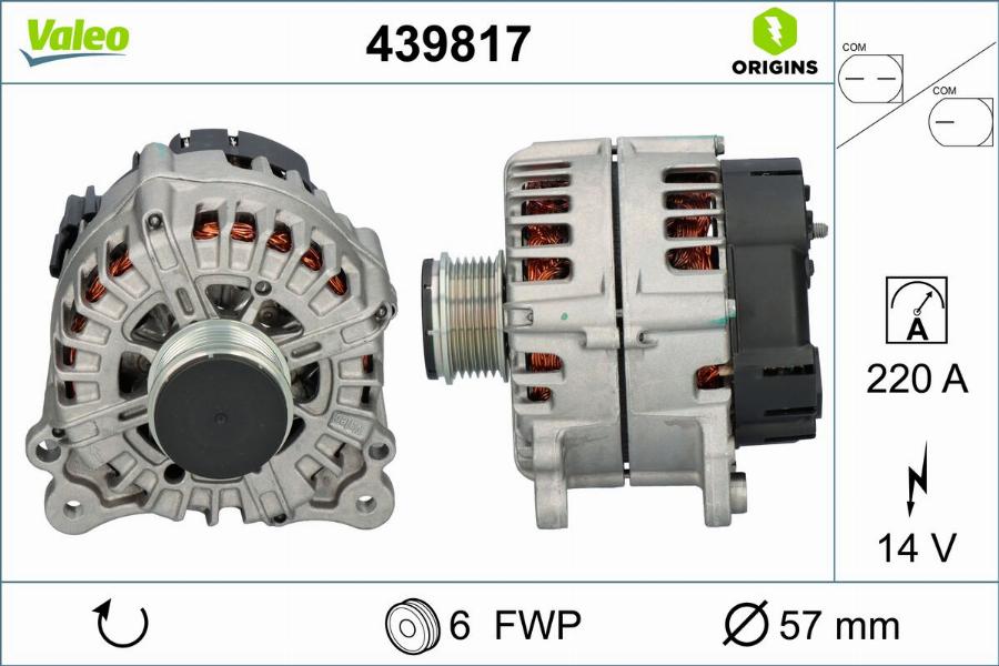 Valeo 439817 - Alternatore autozon.pro