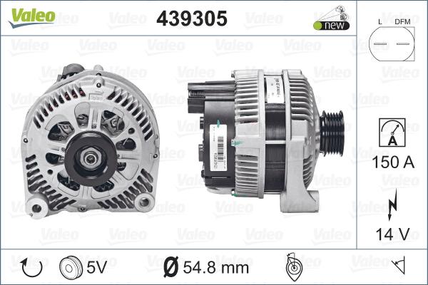 Valeo 439305 - Alternatore autozon.pro