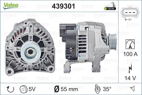 Valeo 439301 - Alternatore autozon.pro