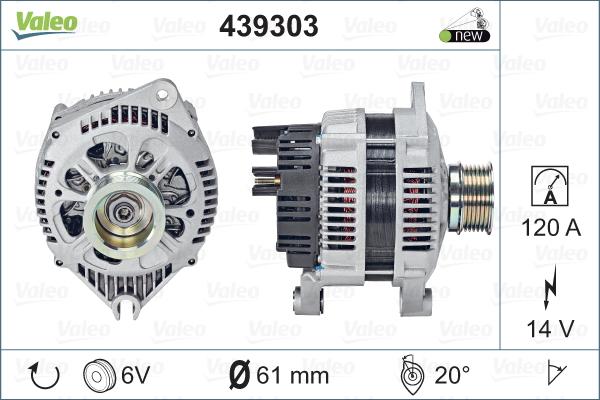 Valeo 439303 - Alternatore autozon.pro