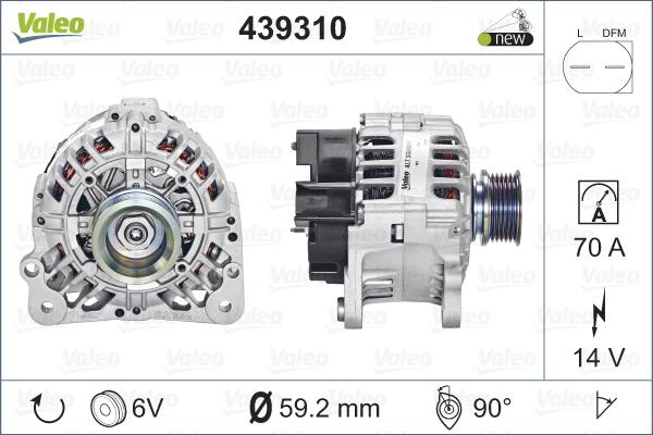 Valeo 439310 - Alternatore autozon.pro