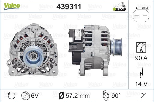 Valeo 439311 - Alternatore autozon.pro