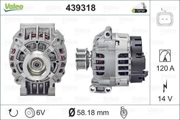 Valeo 439318 - Alternatore autozon.pro