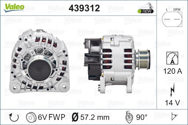 Valeo 439312 - Alternatore autozon.pro