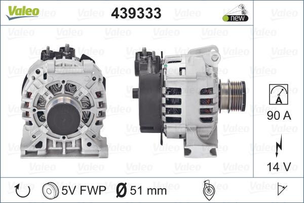 Valeo 439333 - Alternatore autozon.pro