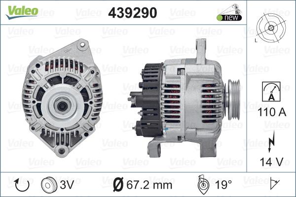 Valeo 439290 - Alternatore autozon.pro