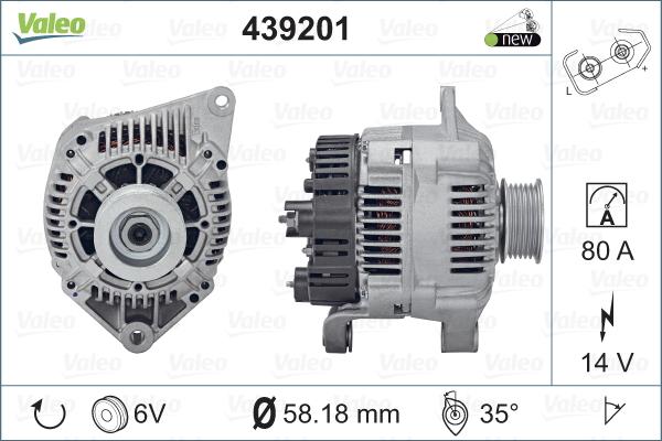 Valeo 439201 - Alternatore autozon.pro